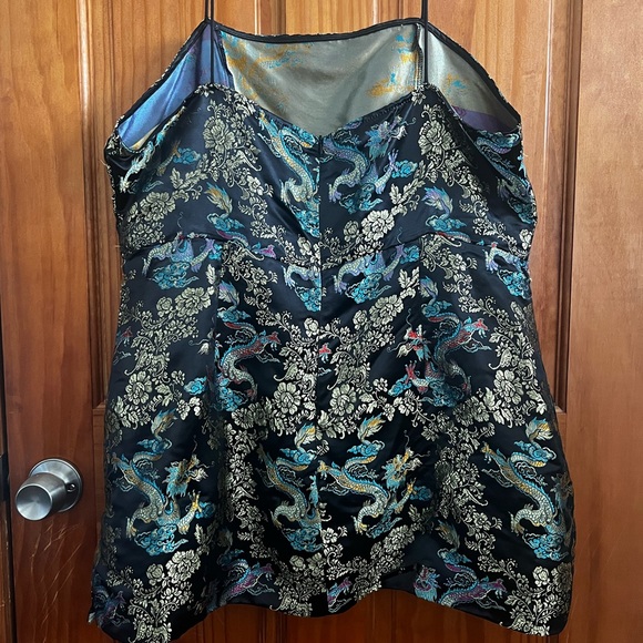 Dragon Pattern Multicolored Mini Dress - Picture 5 of 6